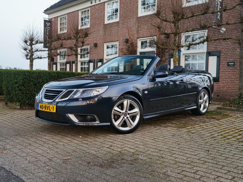 Saab 9-3 Cabrio 2.0 T Aero l 210pk l Facelift l Uitzonderlij, Voorwielaandrijving, 1998 cc, Gebruikt, Zwart
