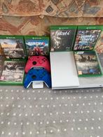 Xbox One S Bundel: Console, 2 Controllers & 5 Games, Ophalen of Verzenden, Zo goed als nieuw, Wit, Met games