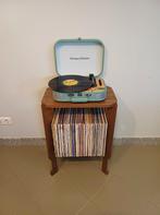 Audiomeubel platenkast platenspelerkast retro vintage hout, Ophalen, Gebruikt