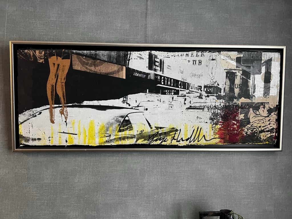 Origineel schilderij George Heidweiler - 103x41cm, Antiek en Kunst, Ophalen of Verzenden