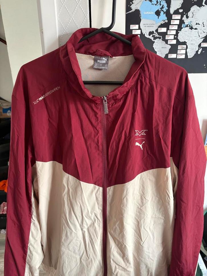 Puma Red Bull Racing Max Verstappen Windjack, Kleding | Heren, Jassen | Zomer, Zo goed als nieuw, Overige maten, Rood, Ophalen of Verzenden