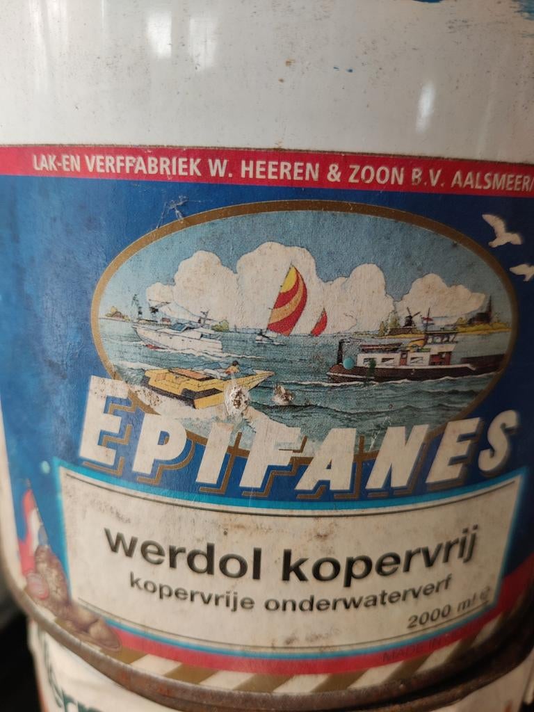Werdol Kopervrij Antifouling 1,3 Ltr - Epifanes, Ophalen of Verzenden