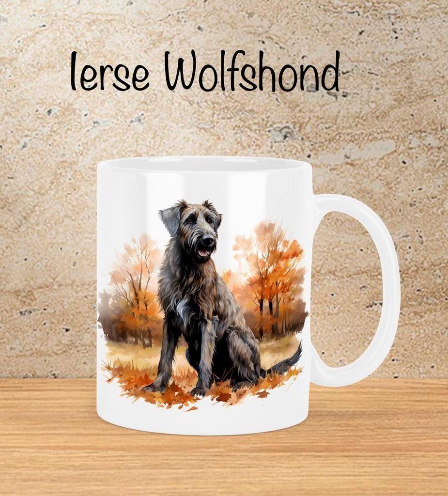 Ierse Wolfshond Herfstmok, Verzenden, Nieuw, Overige stijlen, Kop(pen) en/of Schotel(s)