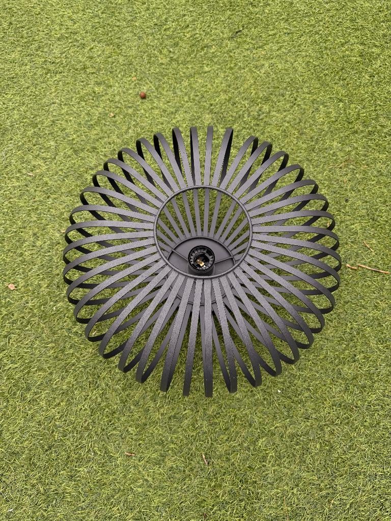 Lucide Manuela plafondlamp – zwart – industrieel design, Ophalen, Zo goed als nieuw, Metaal, Industrieel