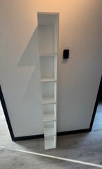 Smalle witte open vakkenkast, Huis en Inrichting, Kasten | Boekenkasten, Ophalen, Minder dan 50 cm, 200 cm of meer, Zo goed als nieuw