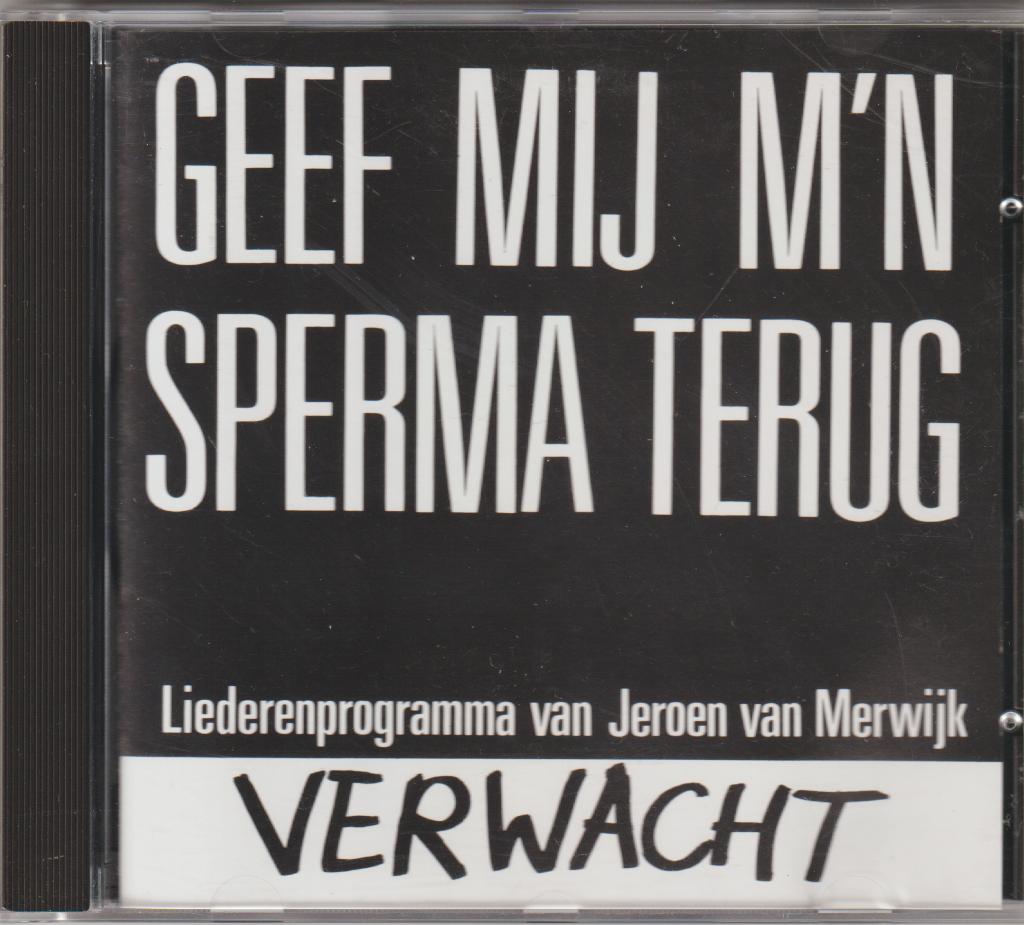 Jeroen van Merwijk - Geef mij m'n sperma terug., Cd's en Dvd's, Ophalen of Verzenden, Gebruikt, Pop