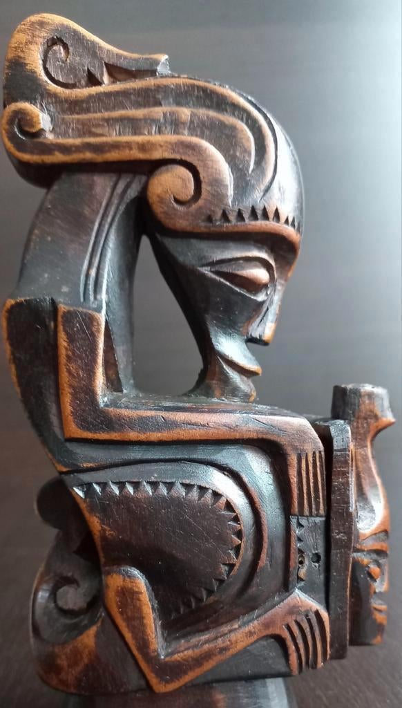 Houten Beeld – Toba Batak Medicijncontainer(Sumatra)Unicaat, Antiek en Kunst, Kunst | Beelden en Houtsnijwerken, Ophalen of Verzenden
