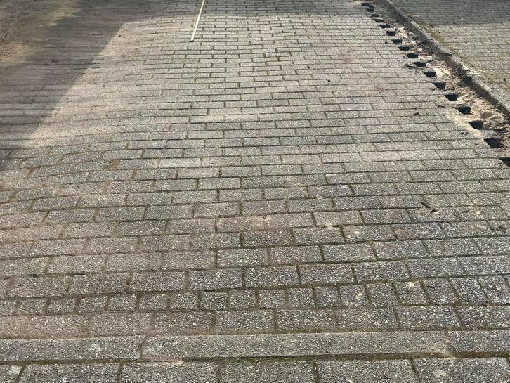 36 m2 gebruikte opritstenen, Tuin en Terras, Tegels en Klinkers, Gebruikt, Klinkers, Beton, 10 m² of meer, Ophalen