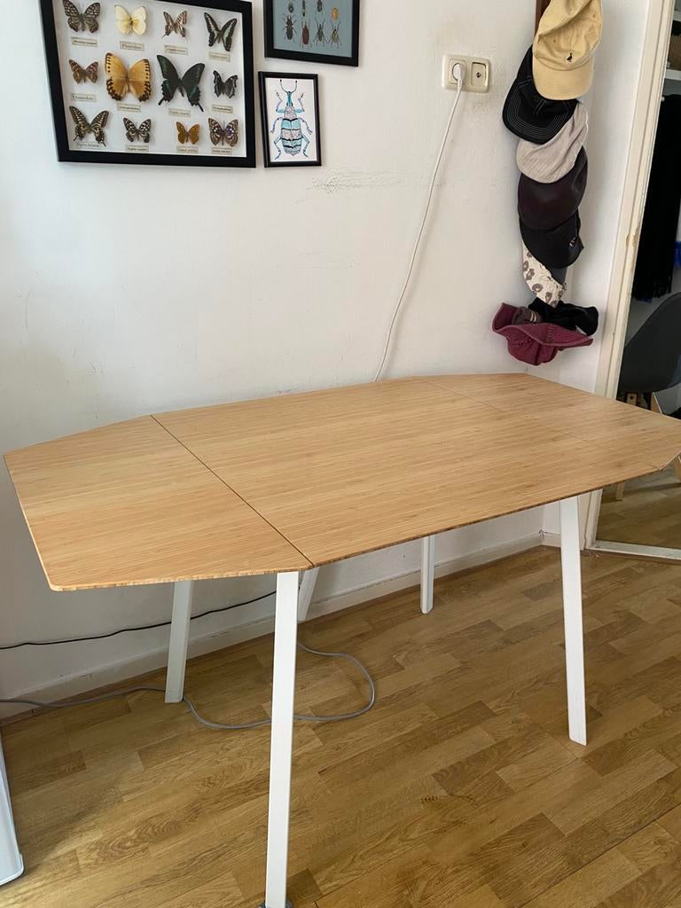 Ikea uitklapbare eettafel, Ophalen, Zo goed als nieuw, Rechthoekig, 50 tot 100 cm