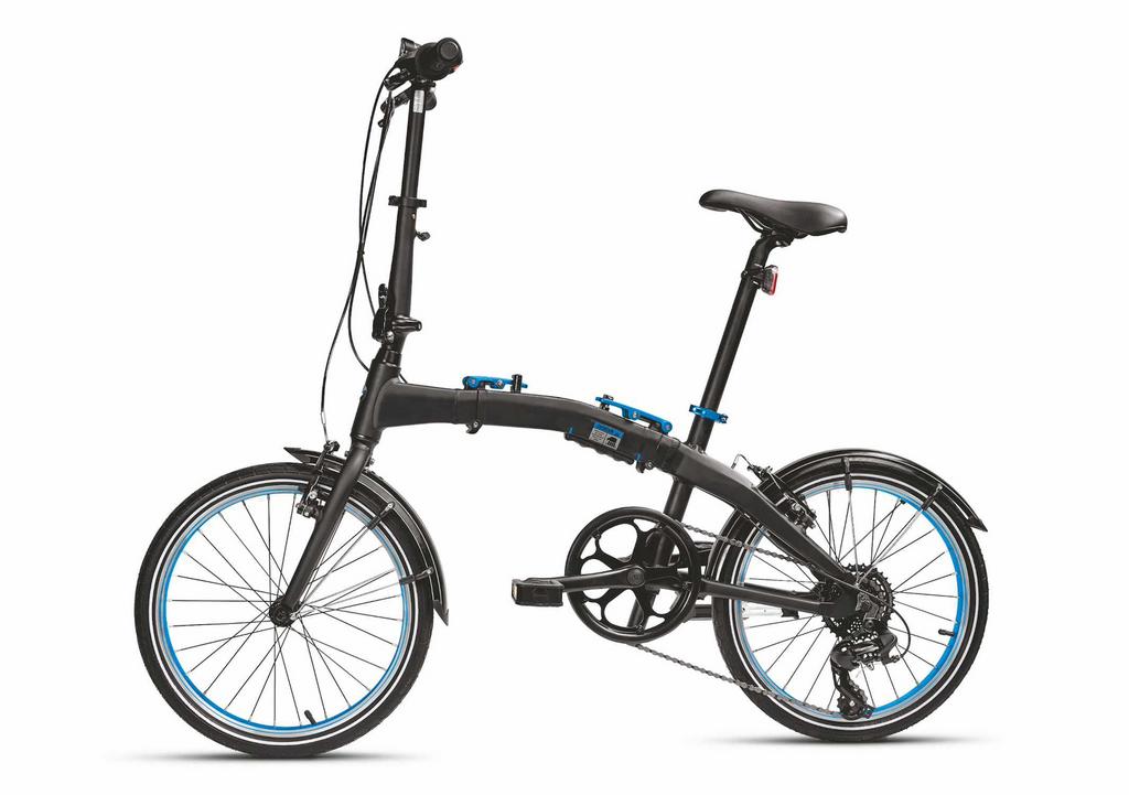 BMW Originele Vouwfiets – Zwart/Blauw – Compact, Ready to go, Overige merken, 20 inch of meer, Versnellingen, Ophalen of Verzenden