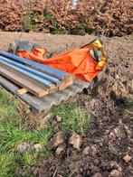 Materialen afdakje: golfplaten, staanders, gordinge, Ophalen, Gebruikt, Overige typen, Overige houtsoorten