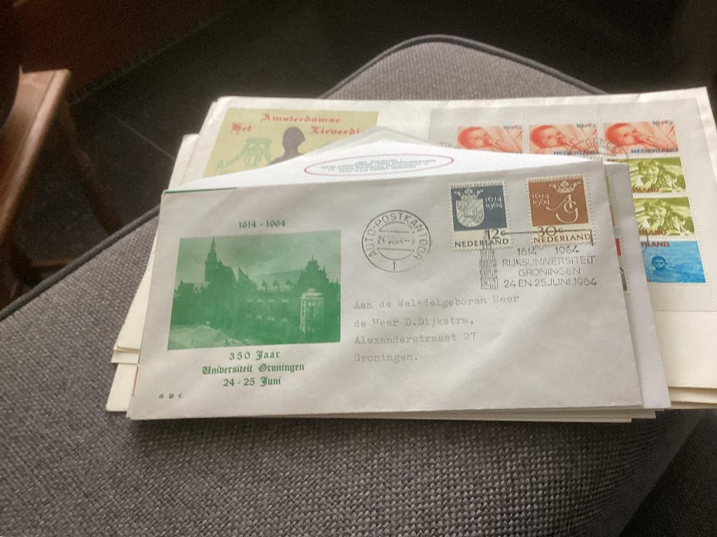 No1401 Auto-postkantoor 350 universiteit Groningen 24-6-1964, Postzegels en Munten, Ophalen, Beschreven, Nederland