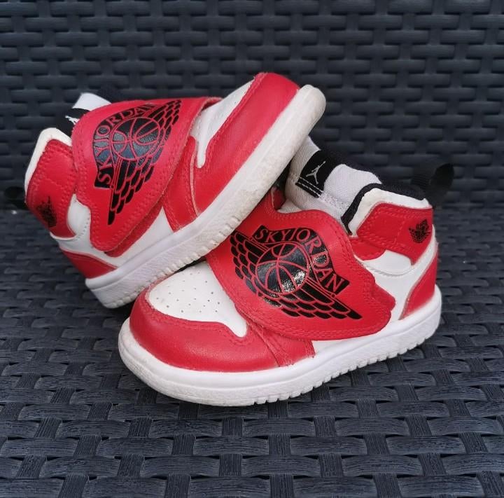 Nike Air Jordan 1 Baby Schoenen Rood Wit, Gebruikt, Verzenden, Jongen of Meisje, Schoenen