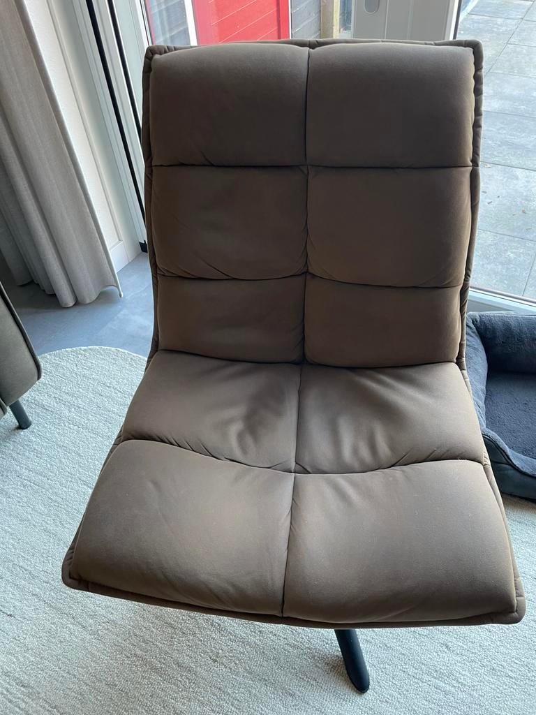 Draai fauteuil Clayton Leenbakker, Ophalen, Minder dan 75 cm, Zo goed als nieuw, Stoer eigentijds Preston stof