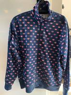 Adidas Originals Jack - Donkerblauw met roze logo's, Ophalen of Verzenden, Zo goed als nieuw, Maat 38/40 (M), Blauw