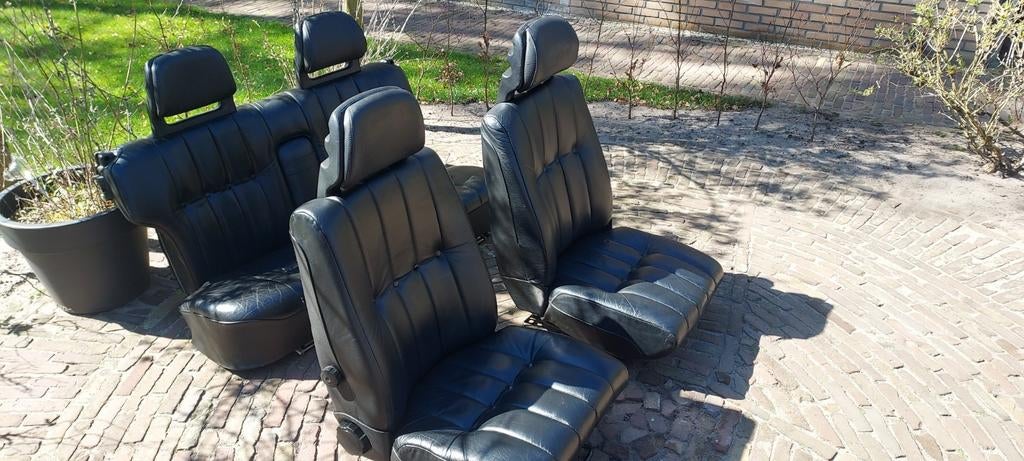 Lederen interieur Volvo 240 station / 245 met deurpanelen., Auto-onderdelen, Interieur en Bekleding, Ophalen, Gebruikt, Volvo