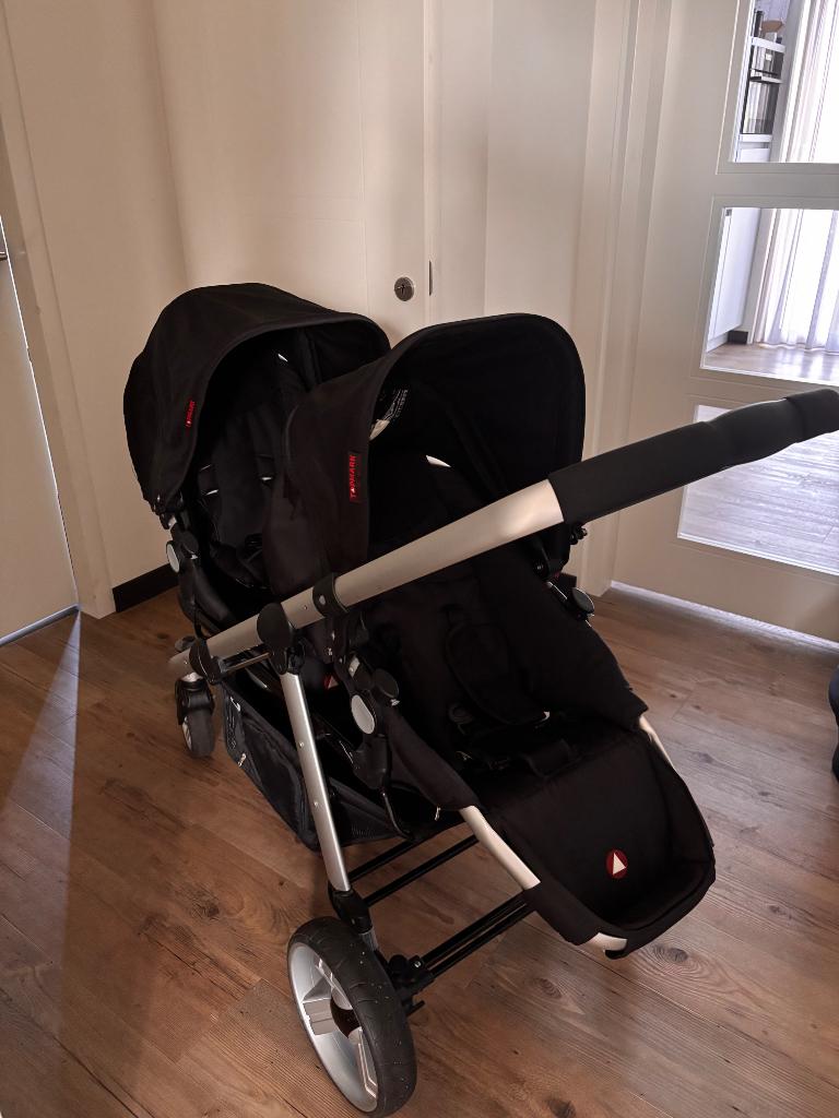 Topmark duo kinderwagen, Kinderen en Baby's, Kinderwagens en Combinaties, Gebruikt, Kinderwagen, Overige merken, Ophalen
