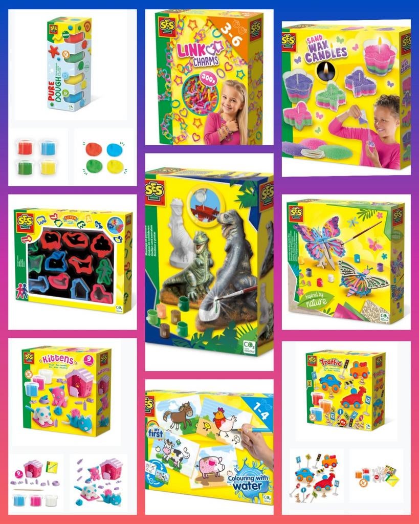 Ses knutselspullen oa Klei, Gips, sieraden maken, ., Nieuw, Ophalen of Verzenden, .