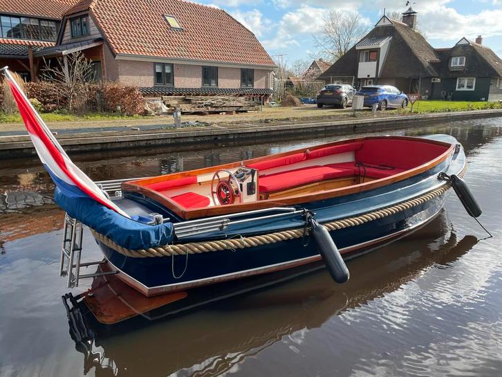 Stalen de Boer Vlet, Watersport en Boten, Sloepen, Gebruikt, 10 tot 30 pk, 3 tot 6 meter, Binnenboordmotor, Diesel, Staal, Ophalen