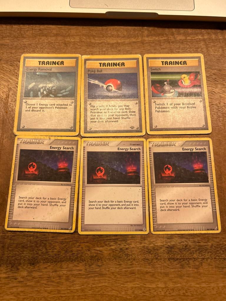 Oude Pokémon Trainer kaarten 1999 & 2006, Ophalen of Verzenden, Gebruikt, Meerdere kaarten