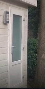 Te koop kunststof buitendeur dubbelglas, Ophalen of Verzenden, Kunststof, Buitendeur, 200 tot 215 cm