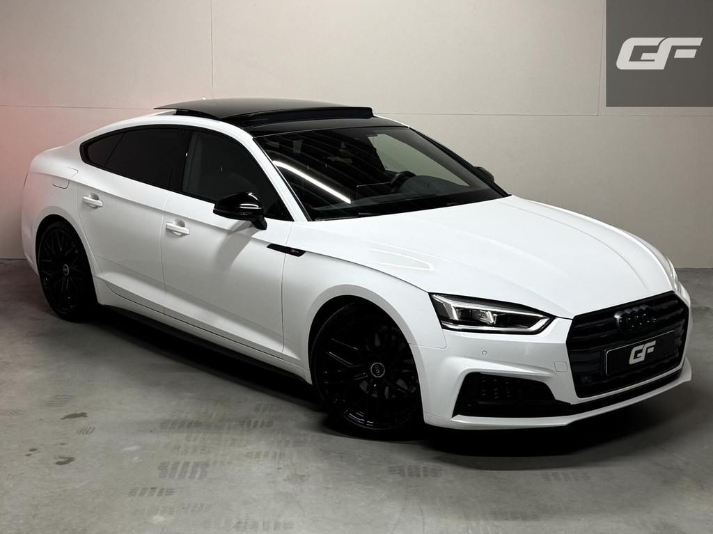 Audi A5 Sportback 2.0 TFSI S-line Black Edition Pano Virtual, Auto's, Gebruikt, Leder en Stof, Wit, Origineel Nederlands