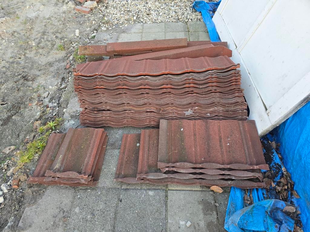 Dakplaten voor tuinhuisje of kippenhok, Dakplaat of Dakpanplaat, Gebruikt, Ophalen of Verzenden, 15 m² of meer