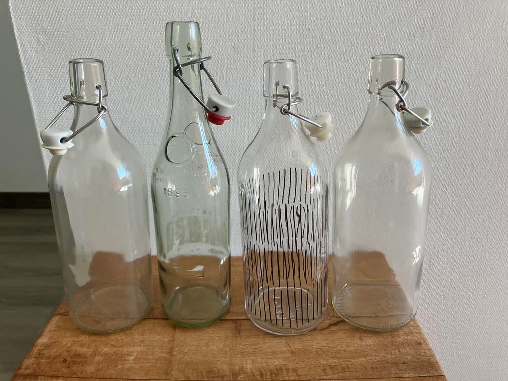 Glazen Flessen, Overige typen, Ophalen, Zo goed als nieuw, Glas