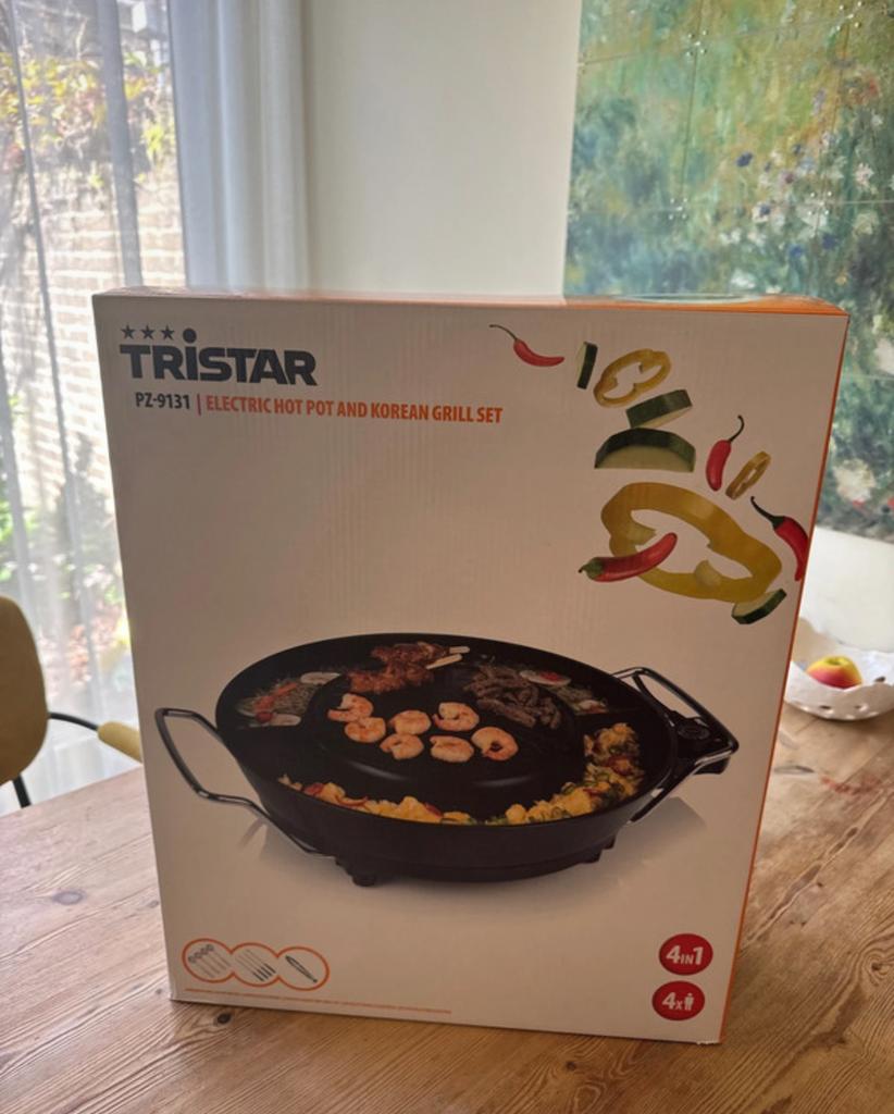 Nieuwe TriStar hot pot & Korean grill set, Ophalen of Verzenden, Nieuw, Tafelgrill