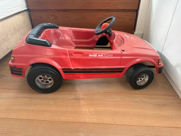 SAAB 900 turbo cabriolet trapauto, Verzamelen, Speelgoed, Gebruikt, Ophalen