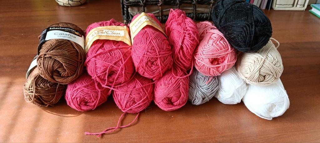 Diverse bollen garen/katoen, Ophalen of Verzenden, Breien of Haken, Wol of Garen