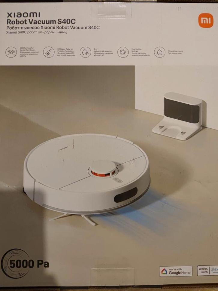 Xiaomi robotstofzuiger S40c met dweilfunctie | NIEUW, Witgoed en Apparatuur, Stofzuigers, Nieuw, Robotstofzuiger, Reservoir, Ophalen of Verzenden