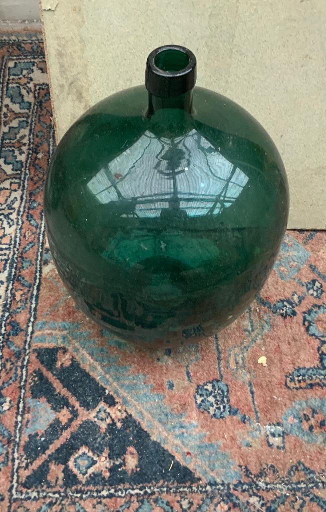 Groene flessen 3 stuks groot, Ophalen