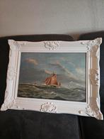 Oud olieverf schilderij Cor Keus Scheveningen, Antiek en Kunst, Ophalen of Verzenden