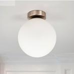 Nieuw! Mooie, glazen badkamer plafondlamp IP44, Ophalen of Verzenden, Nieuw, Tijdloos