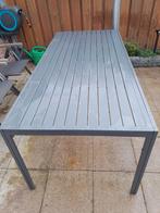 Mooie grijze tuintafel te koop, Ophalen, Gebruikt, Rechthoekig