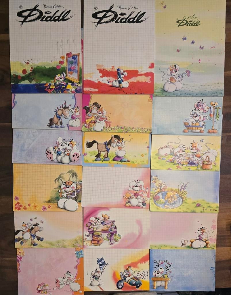 Diddl A4 blokken, Ophalen of Verzenden, Diddl, Zo goed als nieuw, Papier, Kaart of Schrift