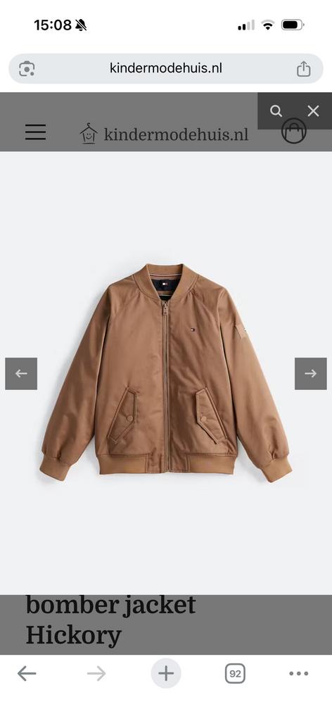 Tommy Hilfiger bomberjack jongens maat 152, Kinderen en Baby's, Kinderkleding | Maat 152, Ophalen of Verzenden, Zo goed als nieuw