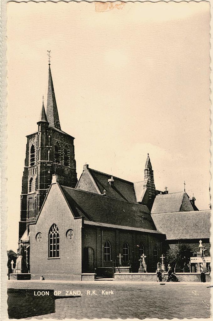 Loon op zand NB, R.K.-kerk, gelopen 1965, richtprijs 2,50, Verzenden, 1960 tot 1980, Gelopen, Noord-Brabant