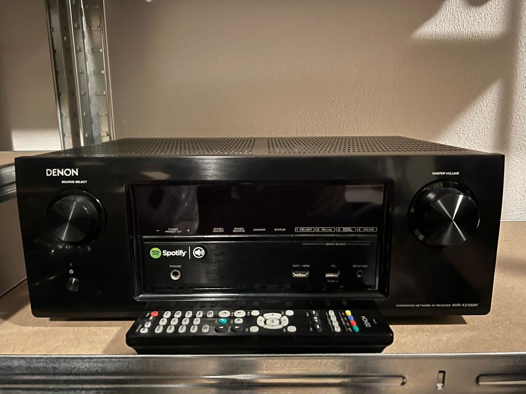 Denon receiver versterker avr-x2100w, Ophalen of Verzenden, Zo goed als nieuw, 120 watt of meer, Denon