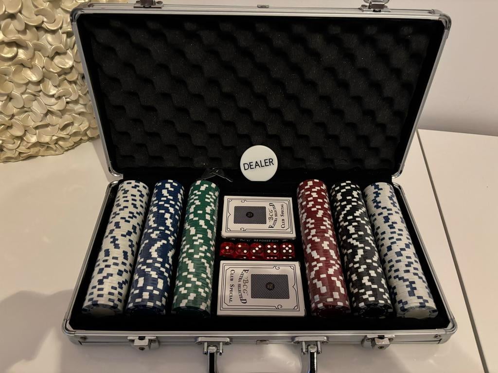 Nieuwe pokerset in koffer - ongebruikt!, Ophalen, Nieuw