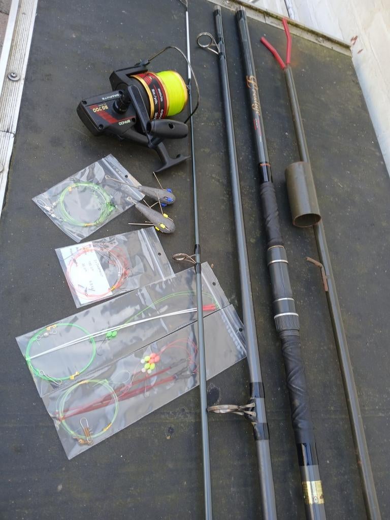 Zeevis set compleet, Watersport en Boten, Hengelsport | Zeevissen, Ophalen, Gebruikt, Complete set