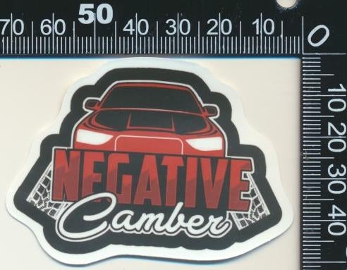 Sticker: Negative Camber, Ophalen of Verzenden, Zo goed als nieuw, Bedrijf of Vereniging