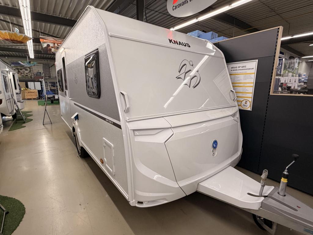 Knaus Sport 450 FU, Caravans en Kamperen, Caravans, Rondzit, Bedrijf, 5 tot 6 meter, Knaus