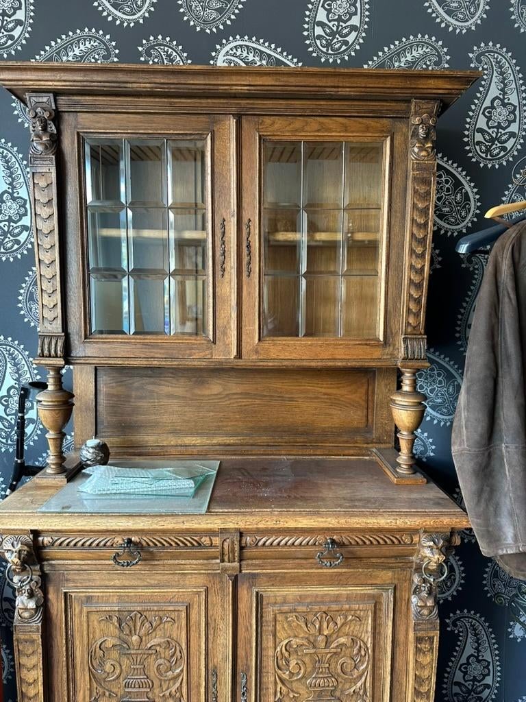Antieke buffetkast/opzetkast, Antiek en Kunst, Ophalen