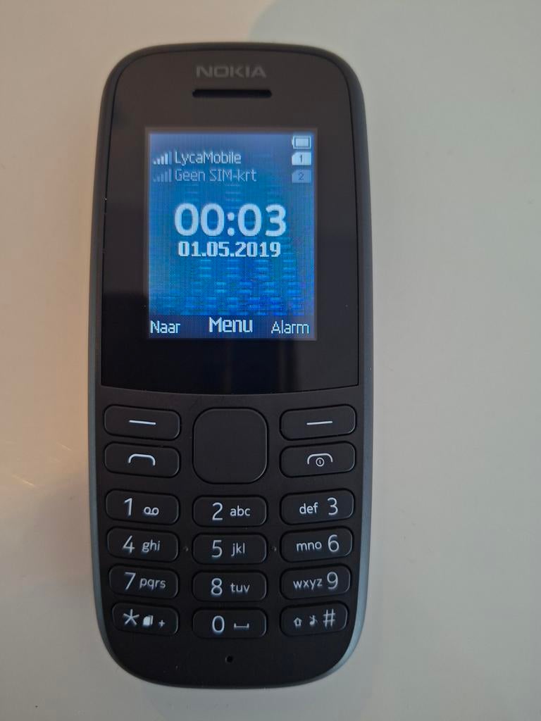 Nokia 105 in mooie staat, Telecommunicatie, Ophalen, Geen camera, Zwart