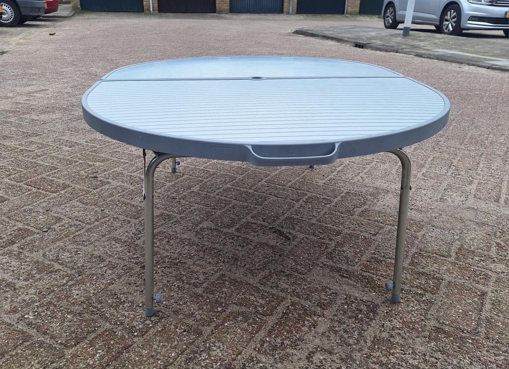 Crespo Campingtafel voor 4 personen - Verstelbare Poten, Ophalen