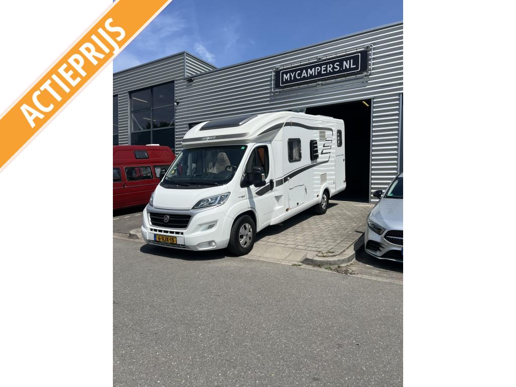 Hymer vakantie klaar, Caravans en Kamperen, Campers, Luifel, Ringverwarming, Fiat, Tot en met 2