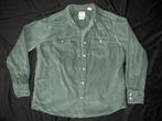 Levi's overhemd, groene ribstof, XL, Kleding | Heren, Ophalen of Verzenden, Zo goed als nieuw, Groen, Halswijdte 43/44 (XL)