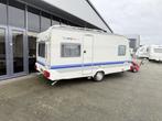 Hobby Excellent Easy 460 UFE Fransbed + Rondzit WC + Tent, Caravans en Kamperen, Caravans, Standaardzit, Hobby, Bedrijf, Schokbreker